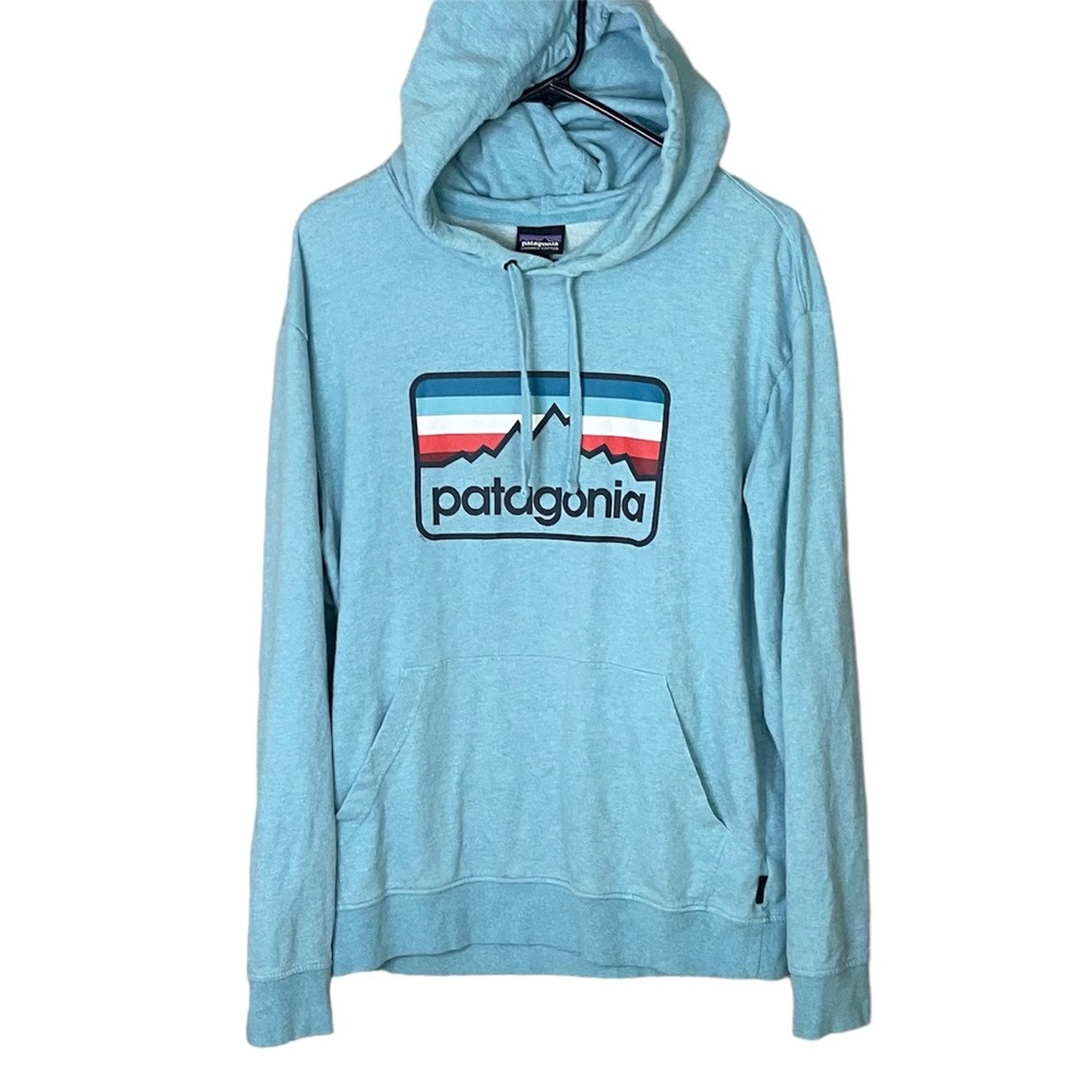 Patagonia Line Logo Badge Lightweight Hoody Blue Men’s Large M